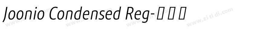 Joonio Condensed Reg字体转换
